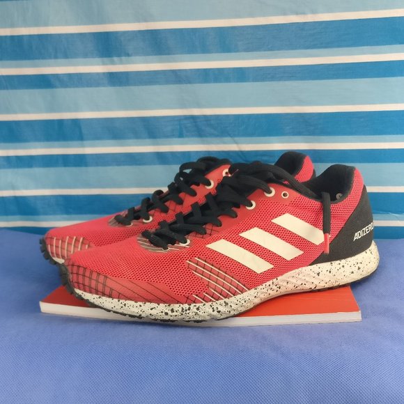 Adidas Bounce Running Shoes Athletic Runners Coral/Black men9us/8.5uk=Women10us - Picture 2 of 4